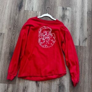Women’s medium red Santa long sleeve